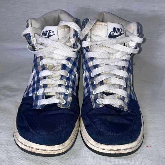 Nike youth size 5 1/2 - Kids high top Checkered Sneakers - Picture 5 of 16